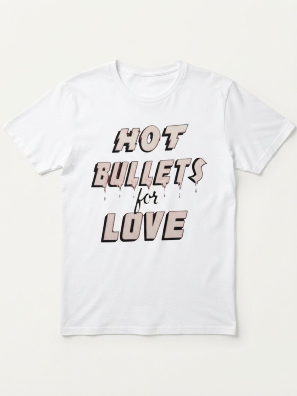 Hot Bullets for Love romance typography shirt
